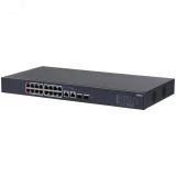 Коммутатор управляемый L2 20 портов RJ45/Combo/SFP 10 100 1000 Мб/с PoE 135Вт 149863 Dahua
