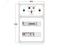 Щит управления электрообогревом DEVIBOX HR 2x2800 D850 (в комплекте с терморегулятором) DBR014 DEVIbox