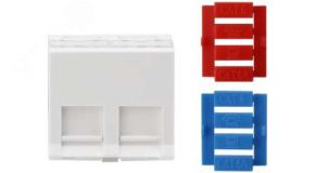 Вставка угловая 45x45 для 2х модулей Кeystone Jack 426180 Hyperline