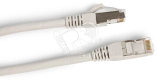 Патч-корд F/UTP экранированный категория 6a LSZH серый (20м) 239150 Hyperline