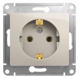 GLOSSA розетка с заземлением молочный GSL000943 Systeme Electric