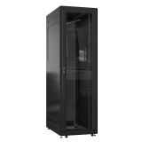 Шкаф серверный 42U 800х1200 передняя дверь: стекло IP41. задняя дверь: двустворчатая перфорированная IP20. боковые панели: глухой металл. цвет: черный RAL9005  EX 8242.9141 SYSMATRIX