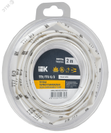 Трубка термоусадочная ТТУ нг-LS 6/3 белая (2м/упак) IEK UDR12-006-003-002-K01-T IEK
