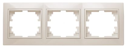 Рамка на 3 поста гор., СУ, Plano, сл.кость, 1-503-02 Б0027628 ЭРА