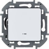 Выключатель одноклавишный с подсветкой/индикацией - Legrand Inspiria - 10А 250В безвинтовые зажимы - белый 673610 Legrand/Daccord