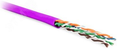 Кабель витая пара неэкранированная U/UTP категория 6 4 пары (24 AWG)многожил 444320 Hyperline