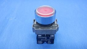 Кнопка LA167-BAF45 d=22мм 1з+1р красная BBT20-BAF45-3-22-67-K04 IEK