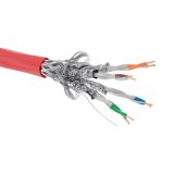 Витая пара CAT 7A S/FTP нг(А)-FRHF бухта 500м красный RN7ASFA04RD DKC