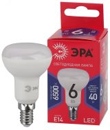 Лампа светодиодная LED R50-6W-865-E14 R (диод, рефлектор, 6Вт, хол, E14) (10/100/3600) Б0045335 ЭРА