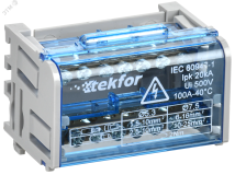 TEKFOR Шины на DIN-рейку (кросс-модуль) ШНК 2х7 L+PEN IEK TF-DN10-2-07-100 IEK