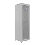 Шкаф напольный универсальный серверный R 42U 600х600мм. 4 профиля 19. двери перфорированная и сплошная металл. боковые стенки съемные. регулируемые опоры. разобранный. серый RAL 7035 ЦБ-00149875 NTSS