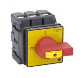 ВЫКЛЮЧАТЕЛЬ-РАЗЪЕДИНИТЕЛЬ 3P 100A IP20 С КРАСНОЙ РУКОЯТКОЙ НА ДВЕРЦУ 4 ВИНТА 1 ЗАМОК MSD100360R Systeme Electric