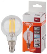 Лампа светодиодная LED 5Вт E14 CLB60D белый, Filament диммируемая,прозр.шар OSRAM 4058075230446 LEDVANCE
