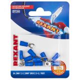 Наконечник кольцевой изолир  4.3 мм 1.5-2.5кв мм, синий, 10 шт, REXANT 06-0418-A REXANT