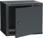 Шкаф настенный 19' LINEA W 9U 600x450мм металлическая дверь RAL9005 LWR5-09U64-MF ITK