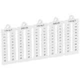Viking Пластина маркировочная 5мм 1-10 горизонтальная 039505 Legrand