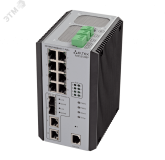 Коммутатор промышленный L3 PoE+ 8 портов 10/100/1000 Мб/с, 2хSFP, 48В DC 1000674614 ELTEX