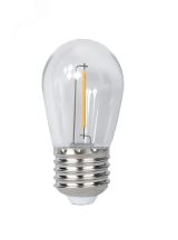 Лампа светодиодная LED 1Вт E27 2700K прозрачная S14 для Белт лайт 230/50 -40...+50°C 5040625 JazzWay