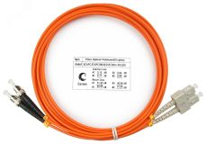 Шнур оптический duplex 3м SC-ST 62,5/125 мм LSZH 7631c Cabeus
