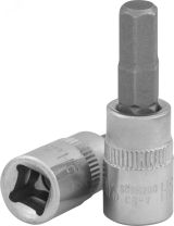Насадка торцевая 1/4''DR с вставкой-битой шестигранной, H6, 37 мм 047873 Jonnesway