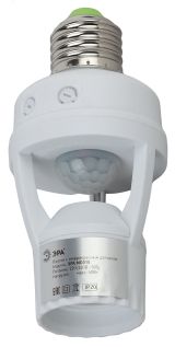 Датчик движения белый E27 60Вт 360гр 6м IP20 MD 014 Б0043792 ЭРА