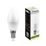 Лампа светодиодная LED 11вт E14 белый матовая свеча 25942 FERON