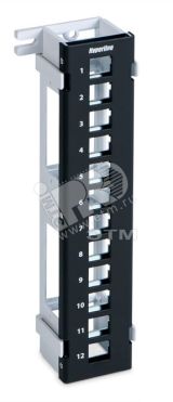 Модульная настенная патч-панель на 12 портов для модулей Keystone Jack с подставкой 37788 Hyperline