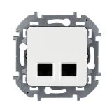 INSPIRIA розетка двойная RJ 45  категория 5e  UTP белый 673835 Legrand/Daccord