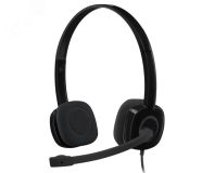 Гарнитура проводная, накладная H151, mini-jack 3.5 мм, черный 7000002536 Logitech