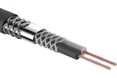 Кабель микрофонный КММ 2х0,25 кв.мм, 6,8 мм, черный, бухта 100 м, 01-6029 REXANT