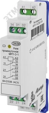 Реле промежуточное МРП-3-1 ACDC230В УХЛ2 4680019910840 Меандр