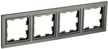 BRITE Рамка 4 поста РУ-4-БрТБ темная бронза BR-M42-K45 IEK