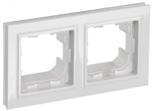 BRITE Рамка 2 поста IP44 РУ-2-БрБ-44 белый BR-M22-44-K01 IEK