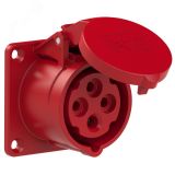 Розетка встраиваемая 16А/400V/3P+E/IP44 00-00002376 PCE