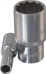 Головка торцевая глубокая 12-гранная 1/2''DR, 27 мм 055179 Ombra