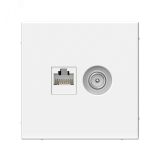 ARTGALLERY розетка двойная ТВ + компьютерная RJ45, кат. 5Е, лотос GAL001389 Systeme Electric