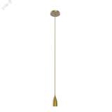 Светильник подвесной под лампу E27 1х60 Вт 200-240В IP20 1000х50 мм Бронзовый Decor PL032 GAUSS