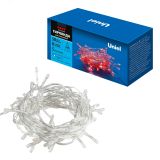 Гирлянда светодиодная 5м 50 светодиодов ULD-S0500-050/DTA RED IP20 Красный свет Провод прозрачный UL-00008665 Uniel
