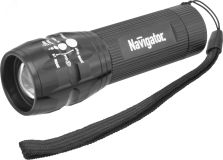 Фонарь светодиодный NPT-CM03-3AAA 1LED 3Вт металл 18647 Navigator Group