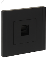 FORTE&PIANO Розетка компьютерная RJ45 кат.6 FP131 черный IEK FP-K10-2-K02 IEK