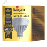 Лампа светодиодная 6вт NLL-MR16-6-230-3K-GU5.3-FR-SV 25064 Navigator Group
