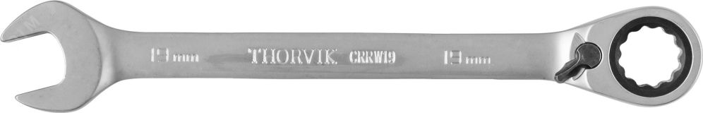 Ключ гаечный комбинированный трещоточный с реверсом, 19 мм 053498 Thorvik