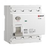 Выключатель дифференциального тока ВД-100N  4P 40А 30мА тип A эл-мех 6кА PROXIMA EKF E1046MA4030 EKF