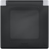 Рамка с защитной крышкой IP 44 INSPIRIA алюминий 673922 Legrand/Daccord