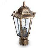 Светильник НТУ-60w на трубу Е27 IP44 черное золото 11129 FERON