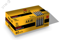 Батарейка LR6-4S XTRALIFE Alkaline [KAA-S4] (60/600/21600) Б0018700 KODAK