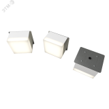 Светодиодный светильник RVE-LBX-LUMO20-PLAZA10010-3-GR (Квадрат Грильято 3шт 90х90х60мм 24Вт встраиваемый 4000K Белый) RVE00003253 RVElektro