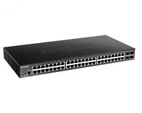 Коммутатор управляемый L2 48 портов 10/100/1000 Мб/с, 4хSFP+ 125427 D-Link