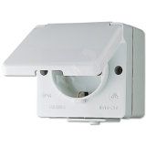 Розетка штепсельная SCHUKO накладная IP44 621WX JUNG