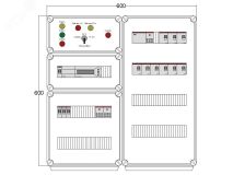 Щит управления электрообогревом DEVIBOX HR 9x1700 D850 (в комплекте с терморегулятором) DBR007 DEVIbox